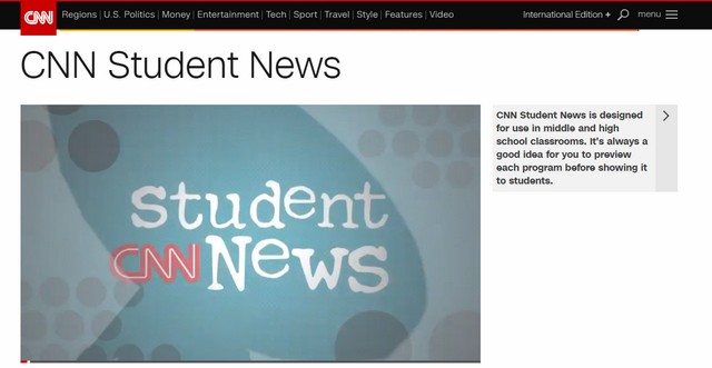 CNN Student News - новости на английском языке для школьников