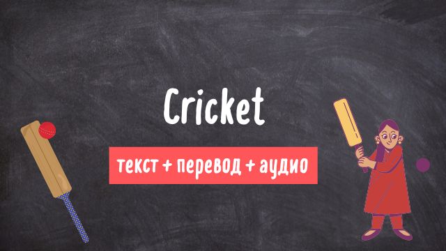 крикет текст на английском с переводом и аудио
