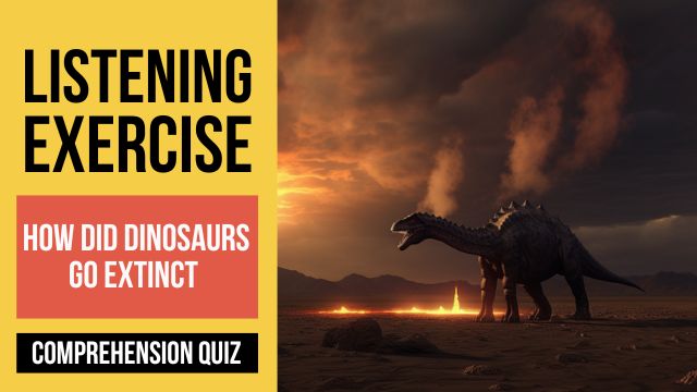 Как вымерли динозавры аудирование на английском языке